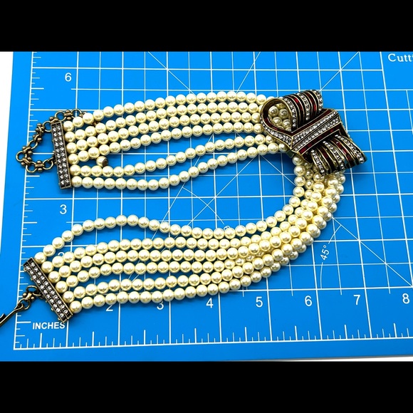 Heidi Daus 🆕 “Ribbon Candy”  Necklace 6 row necklace - Picture 12 of 13